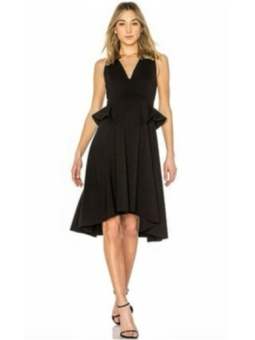 Elliatt Rapture Ruffle Midi Dress Classic Formal Large
